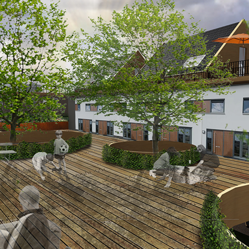 Sfeerimpressie woonhof