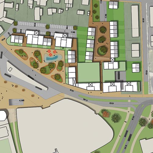 Uitsnede van de plankaart