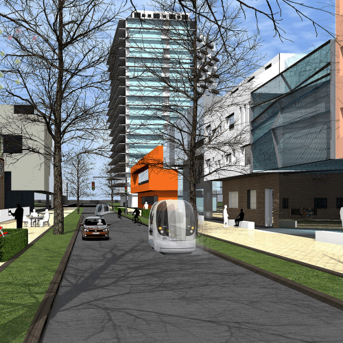 Impressie studeren in het urbane deel