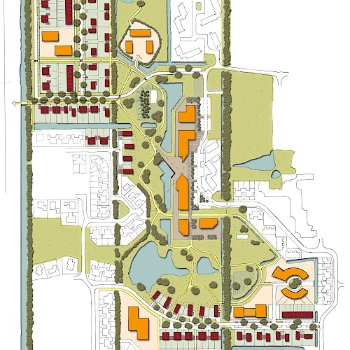 Schets bijgewerkt masterplan