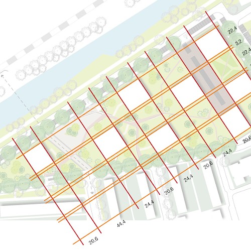 Het Podium, basismaatvoering