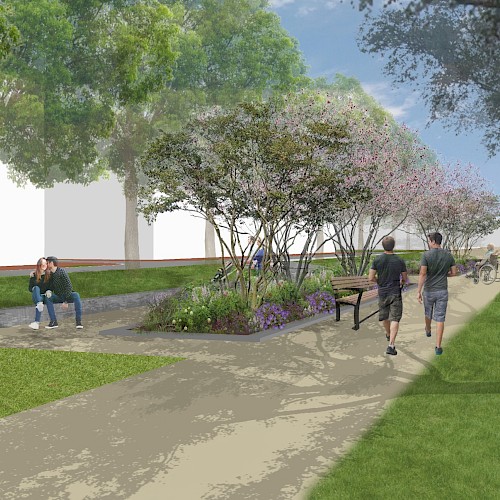 Sfeerbeeld promenade Snellerpoort