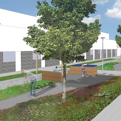 Sfeerbeeld hofje Bruinvaart