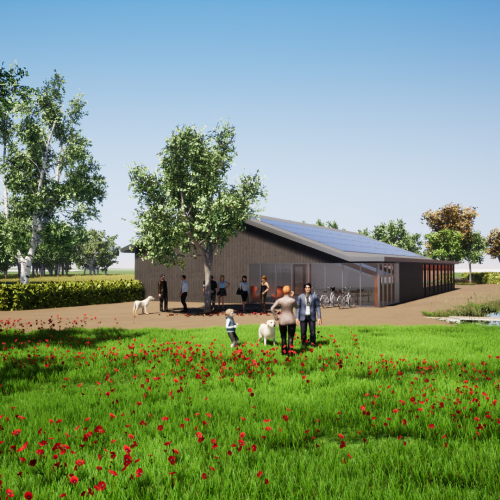 Ooghoogtebeeld van het ontwerp